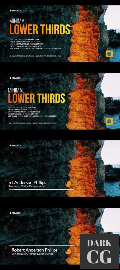 Minimal Lower Thirds for After Effects 38226999