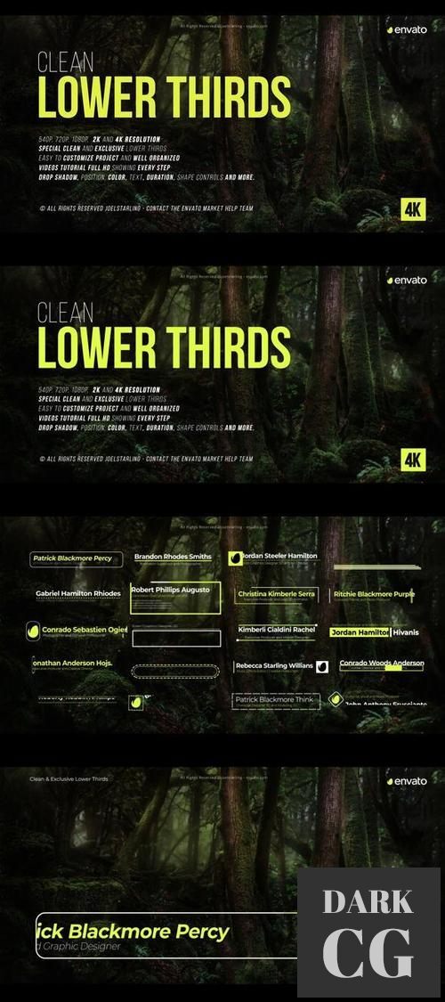 Clean Lower Thirds for After Effects 38226427
