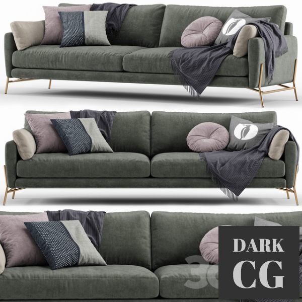 3D Model Le Marais 3seater maxi sofa Calligaris