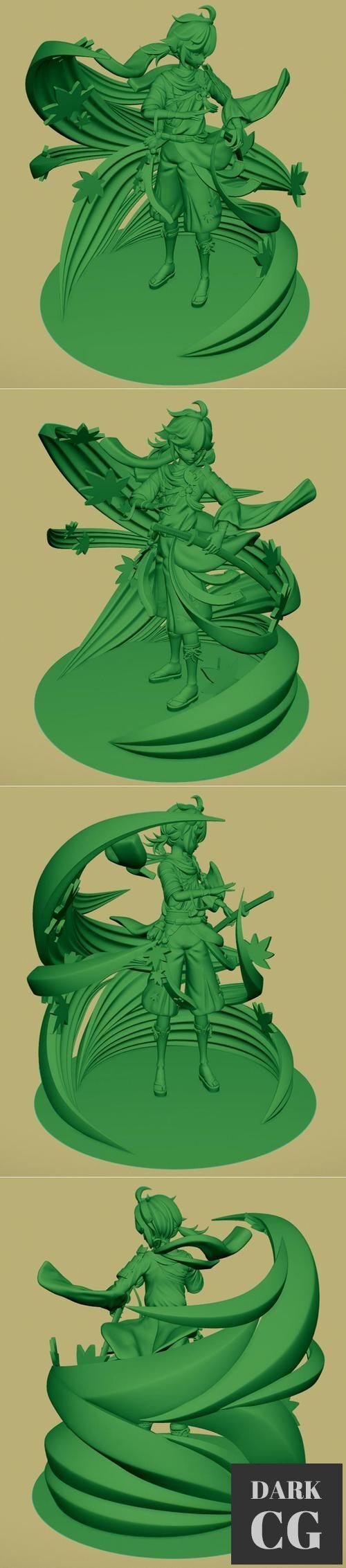 3D Model Kaedehara Kazuha Genshin Impact 3D Print
