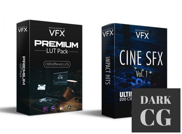 Movie Effects VFX CINE SFX Vol 1 Ultimate Bundle Premium LUT Pack