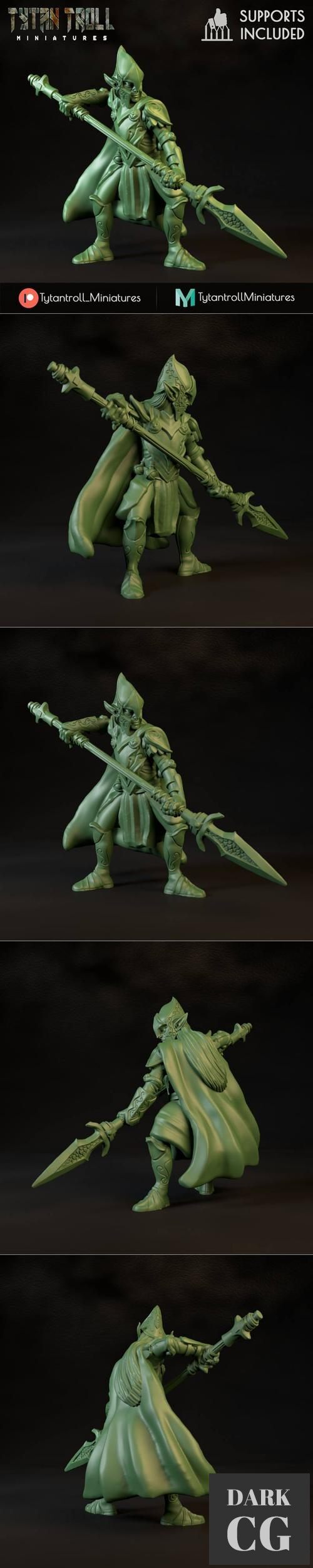 Elven Spearman – 3D Print