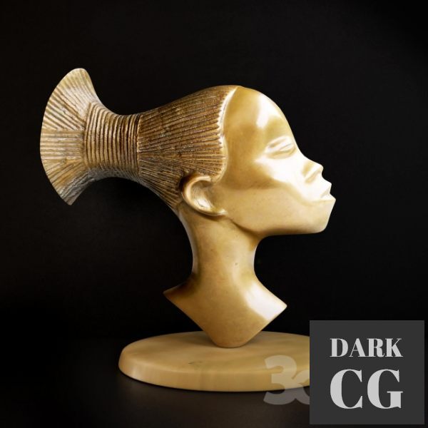 3D Model Lestrictmaximum African woman sculpture