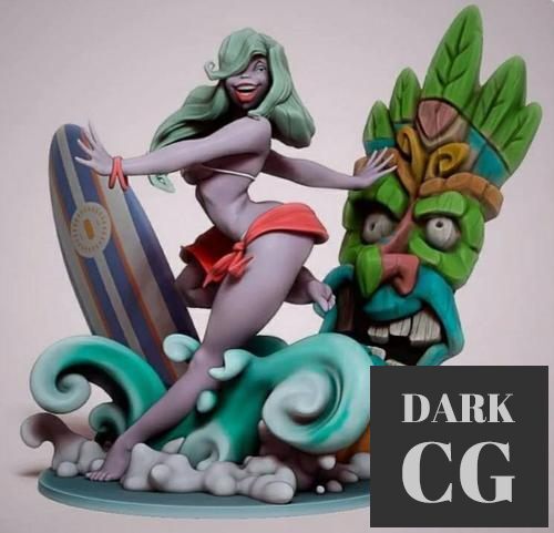 Beach Girl – 3D Print