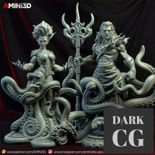 3D Model Cecaelia Set 3D Print