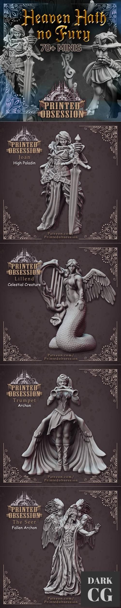 Printed Obsession - Heaven Hath no Fury - Mega Pack – 3D Print