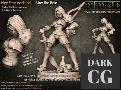 Aline the Bold – 3D Print