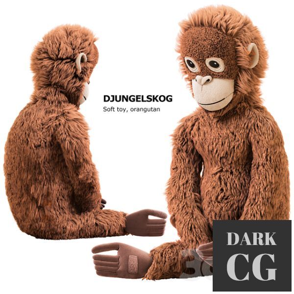 3D Model DJUNGELSKOG Soft Toy