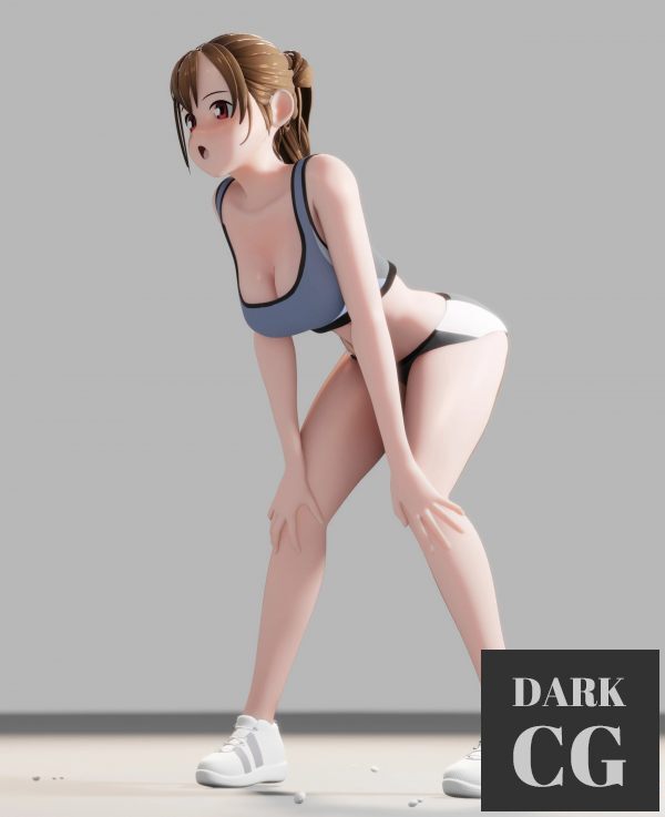 Anime Character Modeling & Animation full real-time process