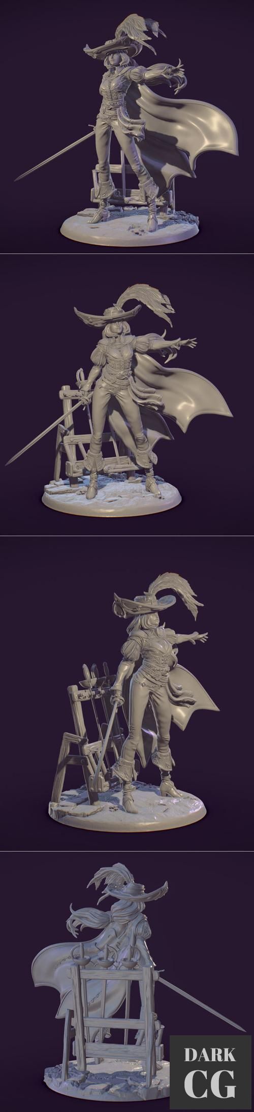 Elle The Musketeer – 3D Print