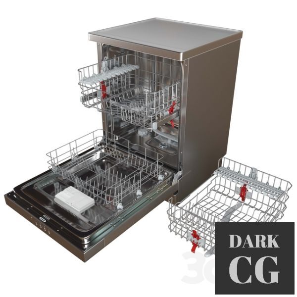 3D Model Dishwasher HOTPOINT ARISTON
