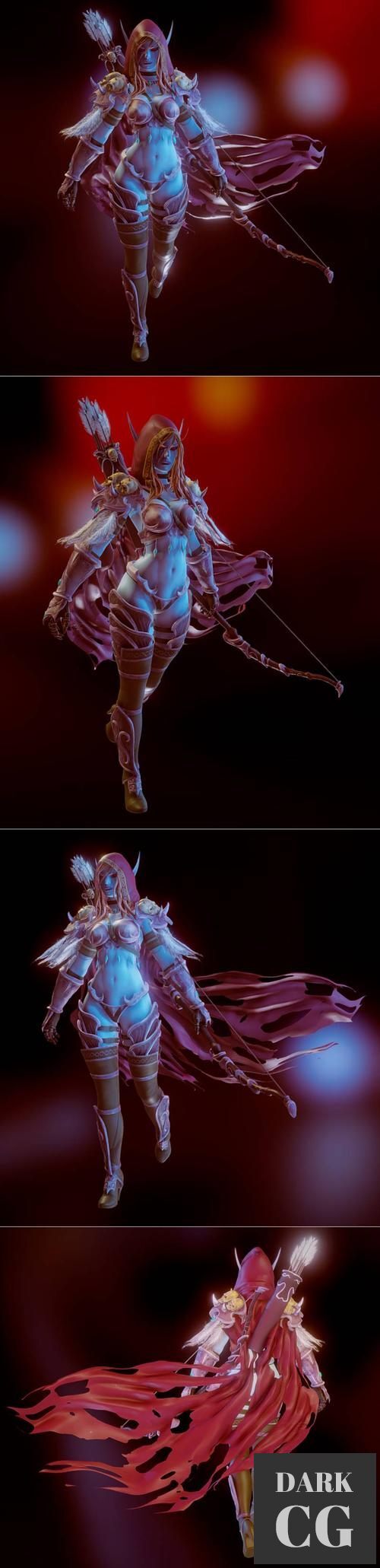 Sylvanas Windrunner WOW – 3D Print