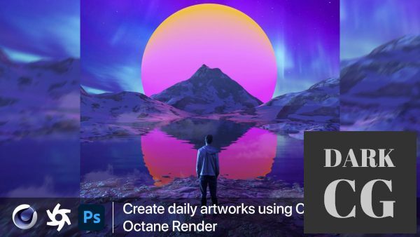 Create daily artworks using Cinema 4D and Octane Render