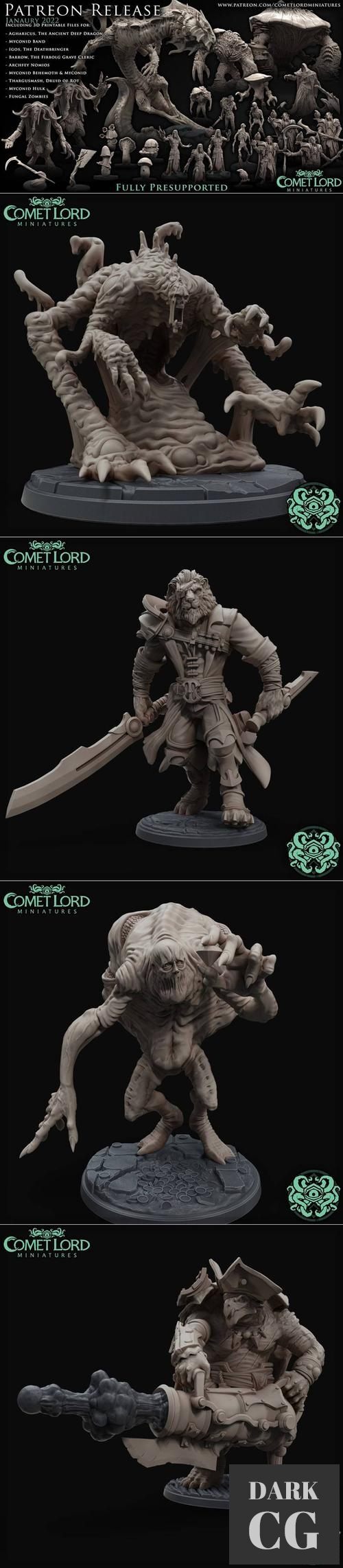 Comet Lord Miniatures January 2022 – 3D Print