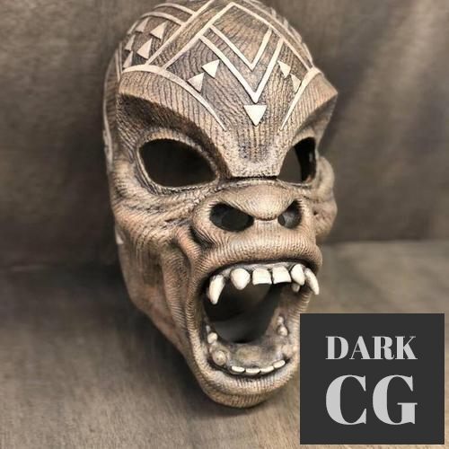 M'Baku Warrior falls mask – 3D Print