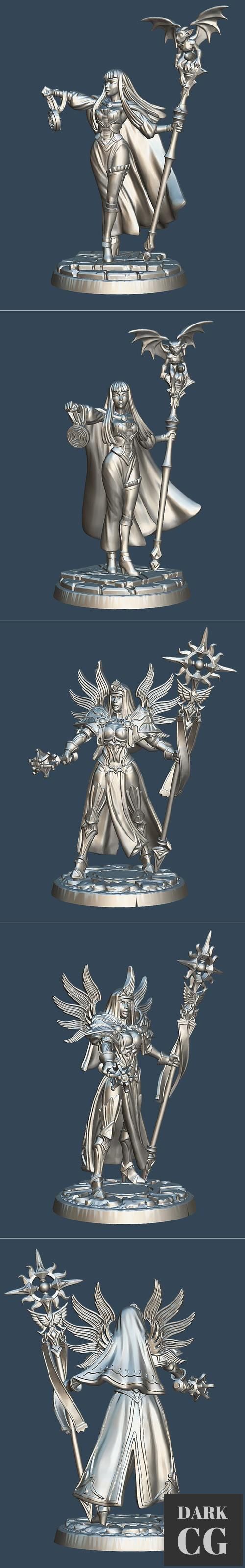 Labyrinth Witch and Abbess in Armor – 3D Print