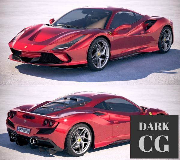 3D Model Ferrari F8 Tributo 2020