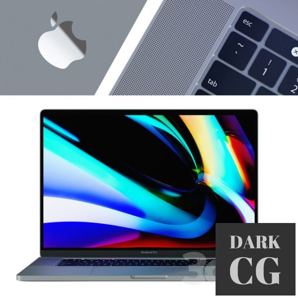 3D Model MacBook Pro 16 Silver and Space Gray