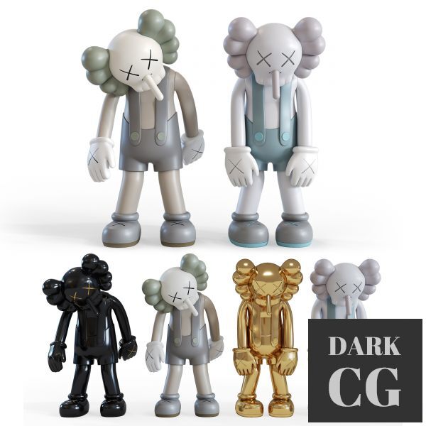 3D Model KAWS SMALL LIE