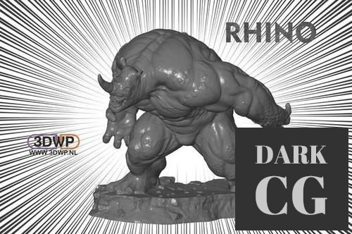 Rhino Statue (Spider-Man) – 3D Print