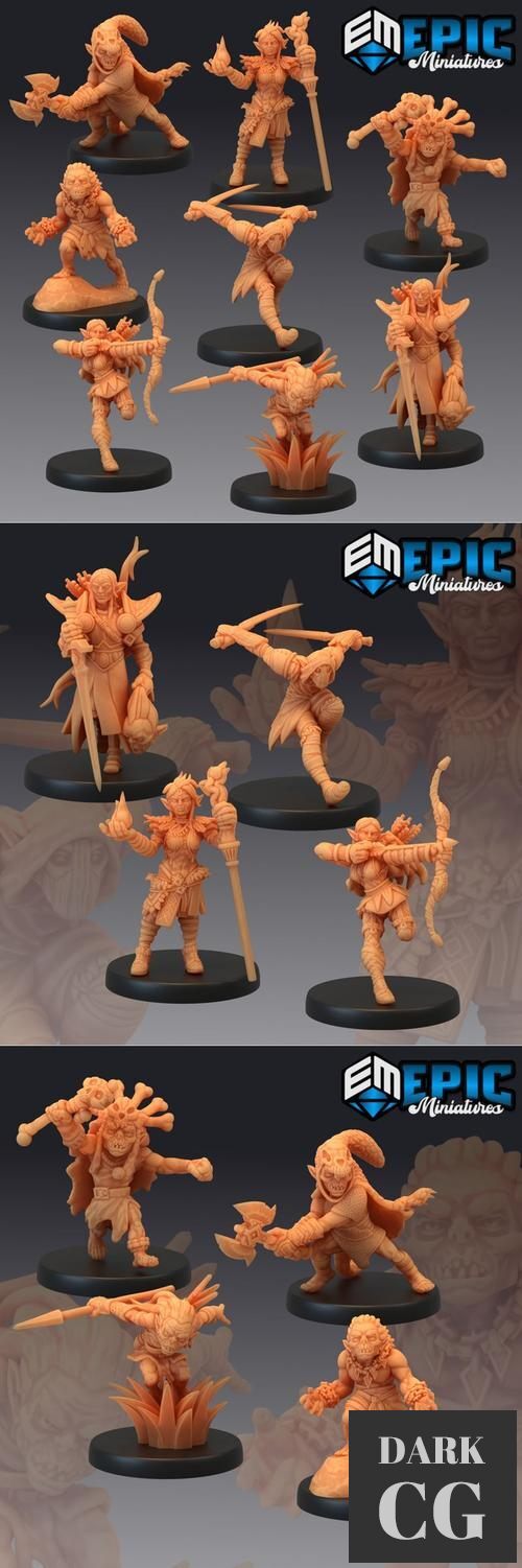 Epic Minis - Elves & Goblins – 3D Print