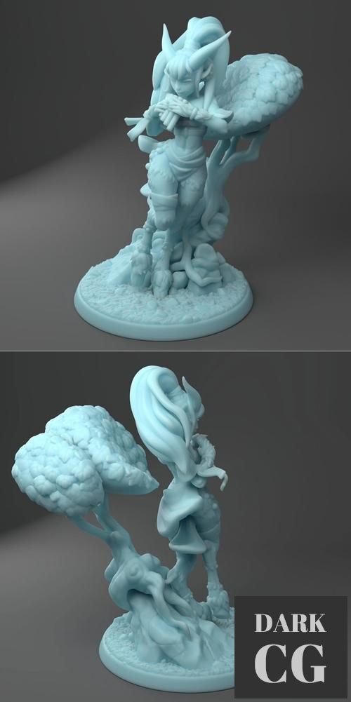 Fauna, Satyr Bard – 3D Print