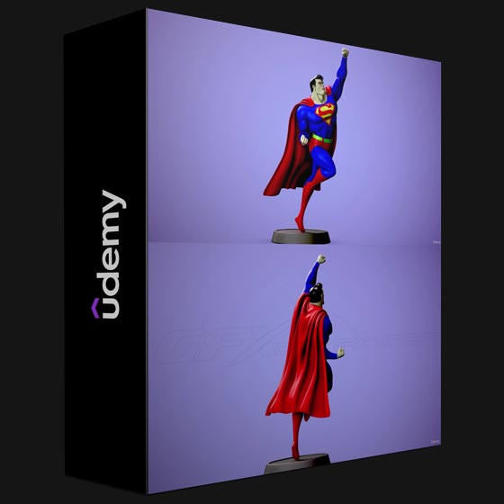 Udemy Stylized Superman Zbrush and Marmoset Toolbag 4 Course