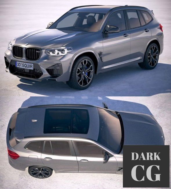 3D Model BMW X3M Competition 2020