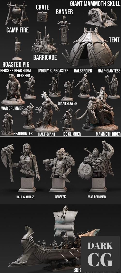 Loot Studios - Valhalla - Froderung Ice Tribe – 3D Print
