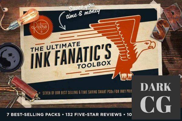 RetroSupply - The Ink Fanatic's Toolbox | Photoshop Bundle