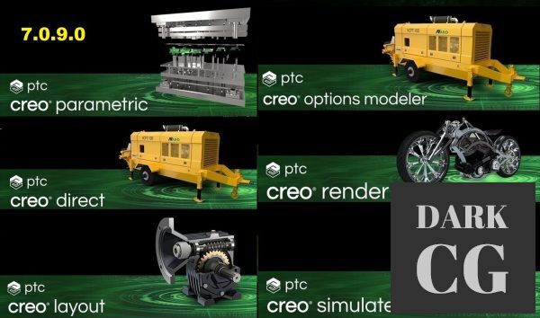 PTC Creo 7.0.9.0 + HelpCenter Win x64