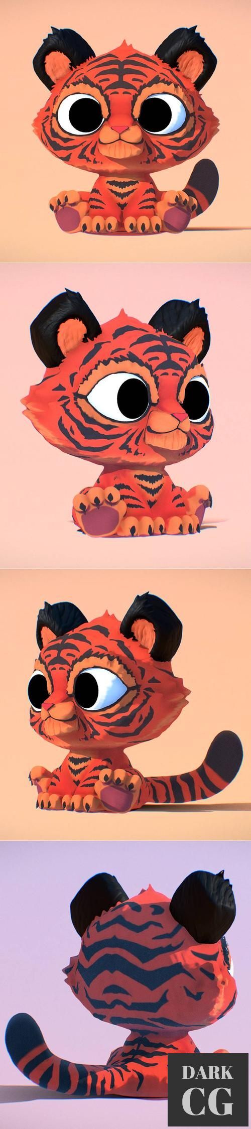 3D Model Tiger Cub 3D Print