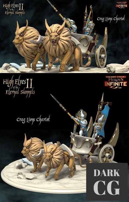 Crag Lion Chariot – 3D Print