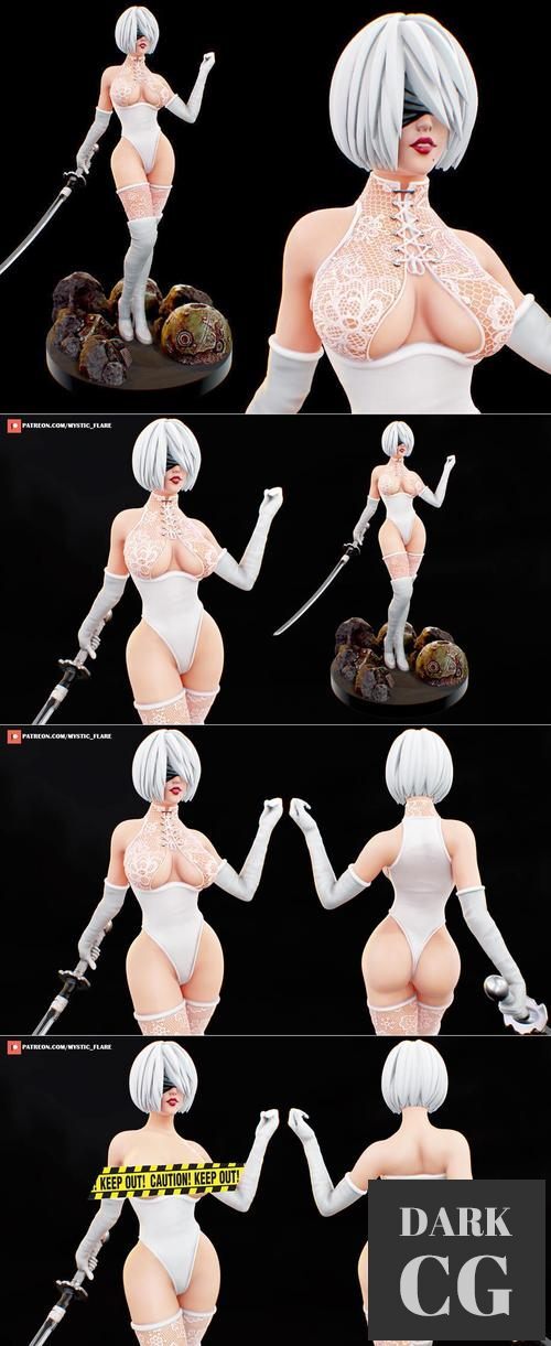 3D Model 2B Nier Fanart 3D Print