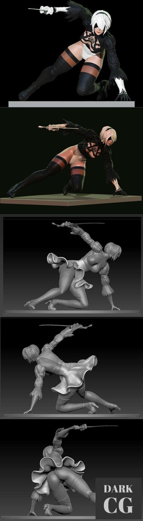 Nier automata low pose – 3D Print