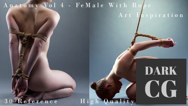 FlippedNormals Anatomy Vol 4 Female With Rope Art Inspiration