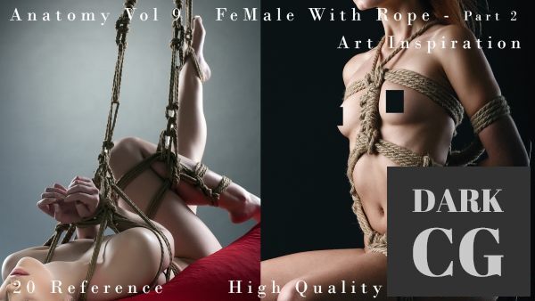FlippedNormals – Anatomy Vol 9 – Female With Rope Part 2- Art Inspiration