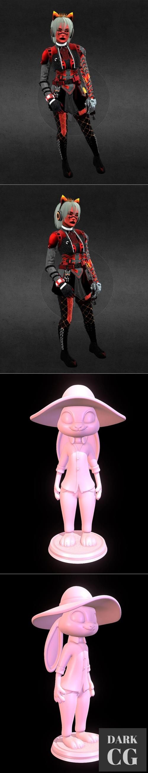 Judy Hopps Farmer - Zootopia and Seraph Fallen Fiend From CODM – 3D Print