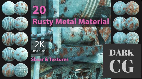 20 RUSTY METAL PBR & SBSAR