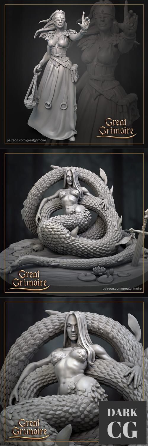 Great Grimoire - Cassandra and Serpent – 3D Print