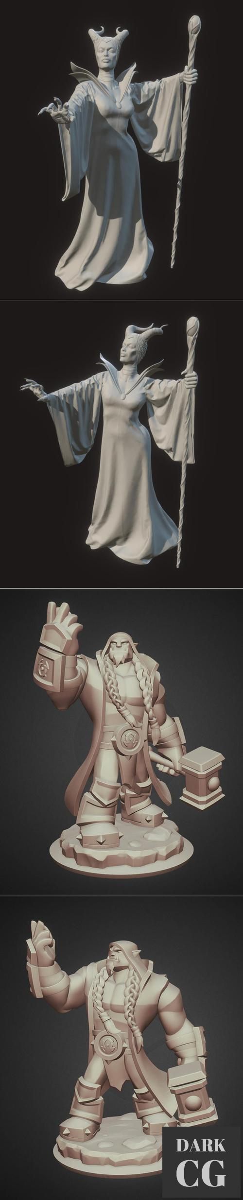 Maleficent and Thrall – 3D Print