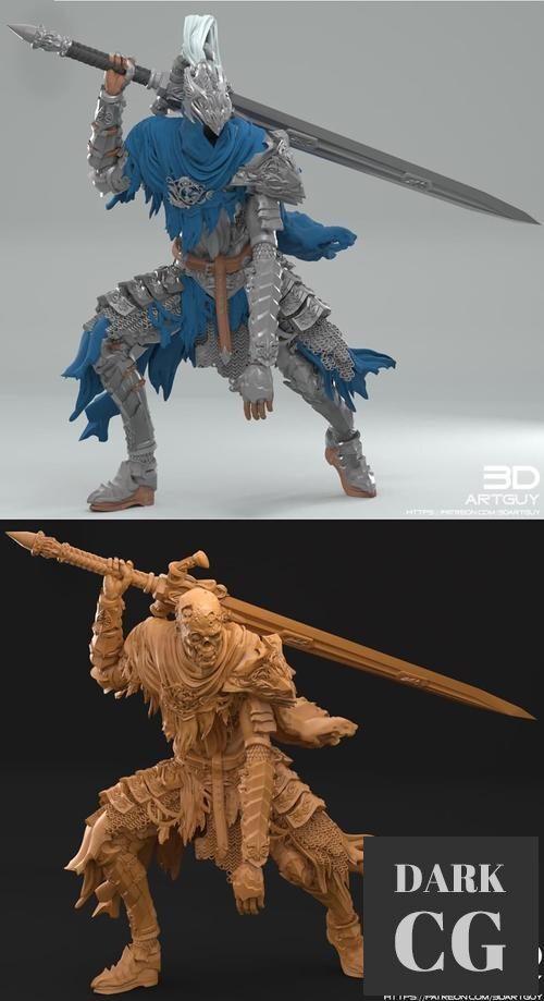 Undead Knight Version Two Single – 3D Print