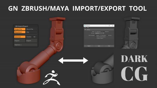 ArtStation – GN ZBrush/Maya Import/Export Tool