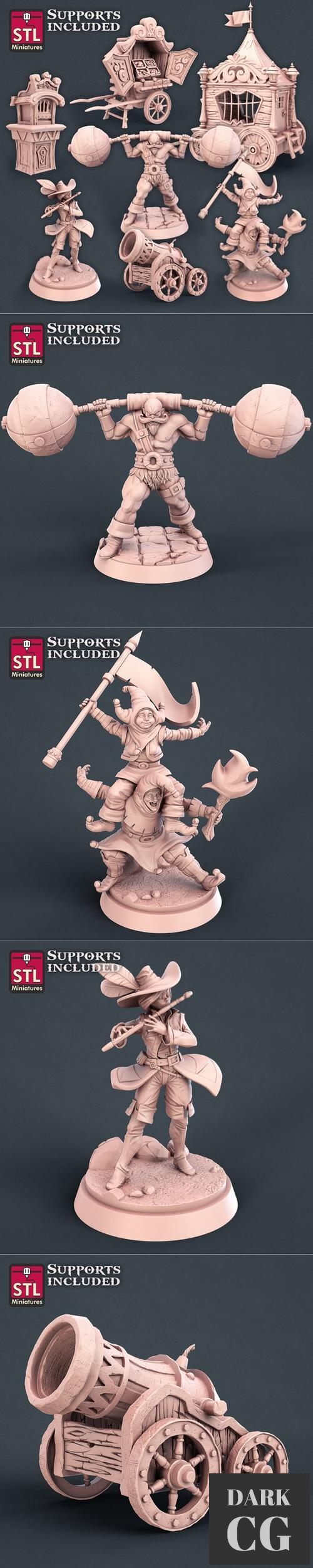 STL Miniatures - Carnival Set – 3D Print