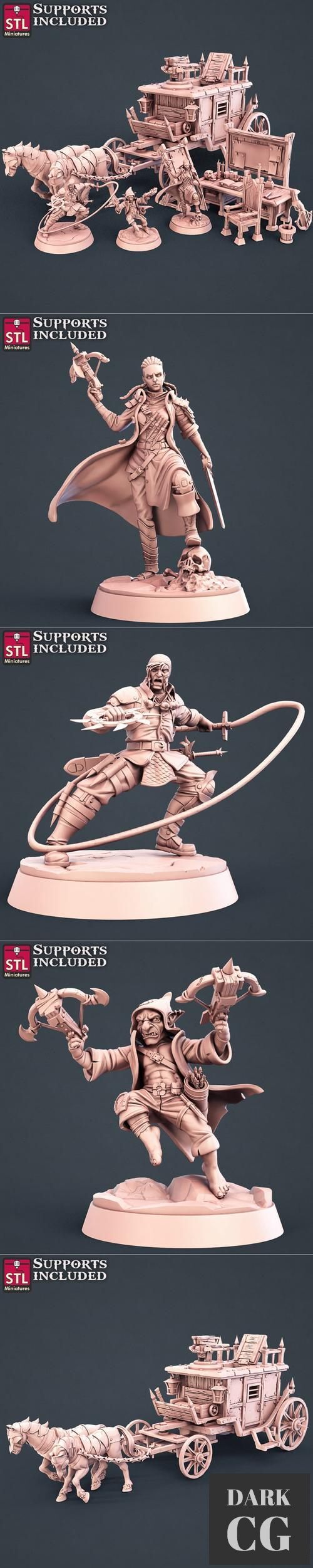 STL Miniatures - Vampire Hunters Set – 3D Print