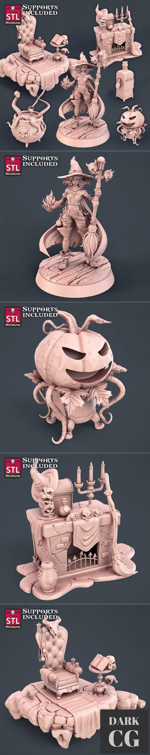 STL Miniatures - Witch Set – 3D Print