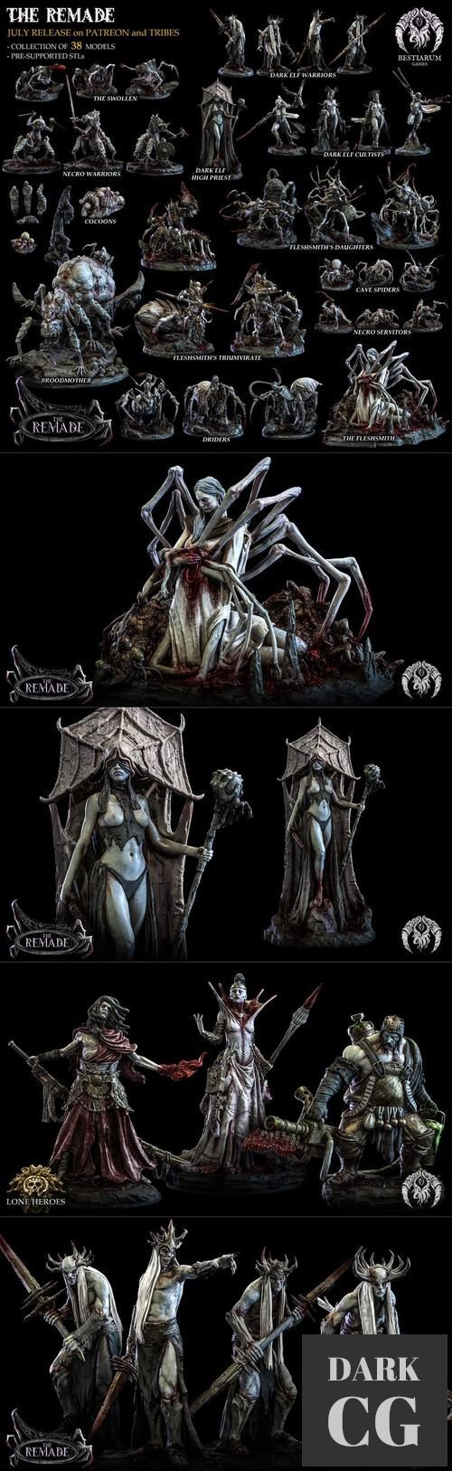 Bestiarum Miniatures - The Remade July 2022 – 3D Print