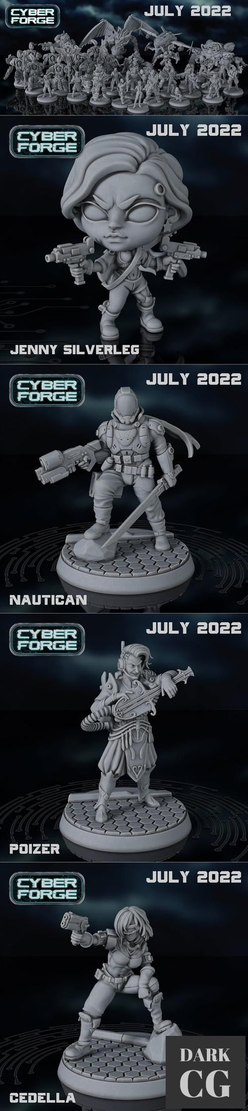 Cyber Forge - Character Pack July 2022 – 3D Print