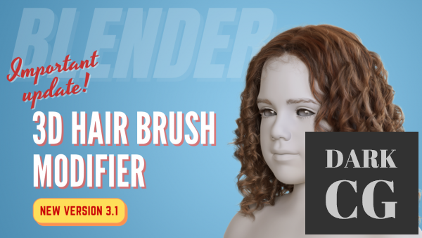 Blender Addon 3d Hair Brush V3 2 Modifier Vfx Grace