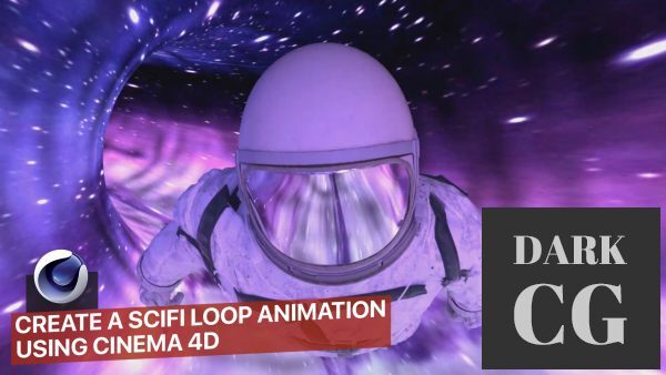 Create a sci fi loop animation using Cinema 4D